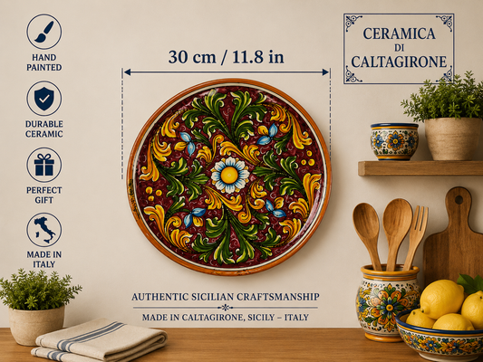 Baroque Sicilian Decorative Plate