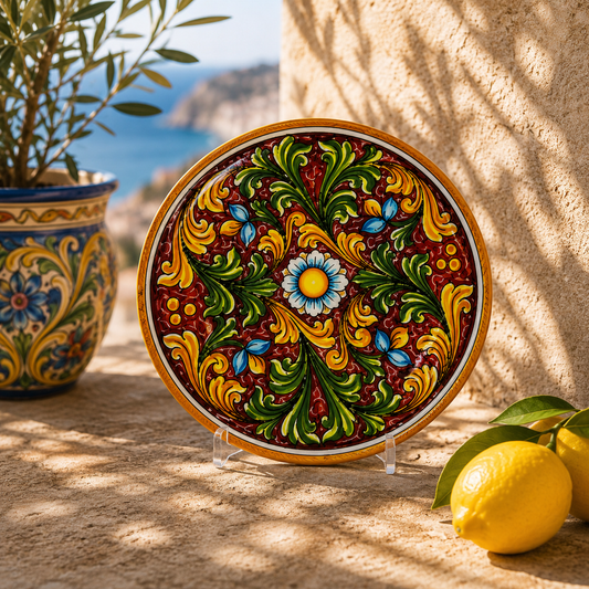 Baroque Sicilian Decorative Plate