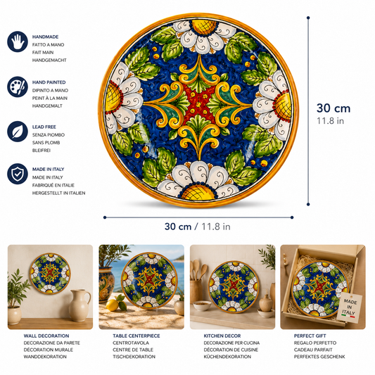 Handcrafted Sicilian Decorative Plate