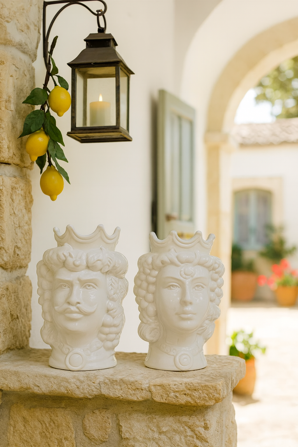 Greek Style Moorish Heads – 25 cm