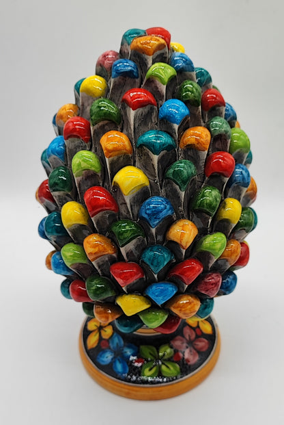PRICE INCLUDES ONE CERAMIC PINE CONE. PLEASE SELECT MULTICOLOR OR BURGUNDY RED.