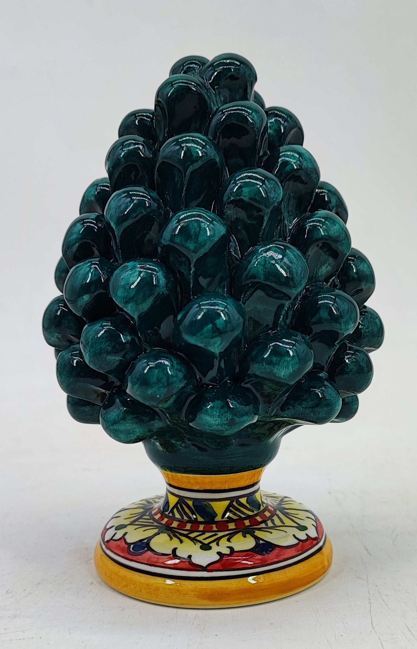 Handmade Sicilian Ceramic Pine Cone – Italian Pigna Good Luck Home Decor