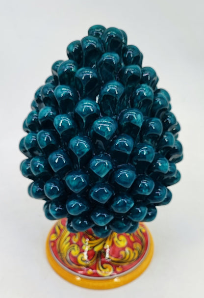 Large Handmade Sicilian Ceramic Pine Cone – Italian Pigna Home Decor