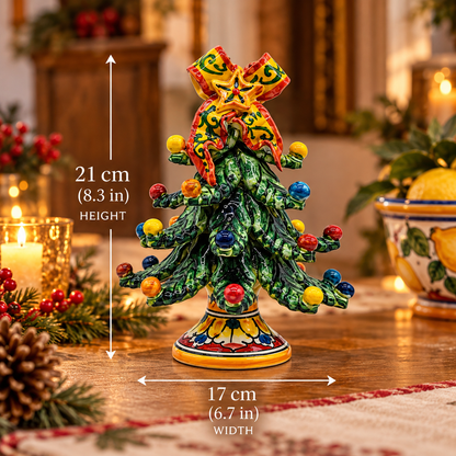 Hand Painted Sicilian Ceramic Christmas Tree – Caltagirone Pottery