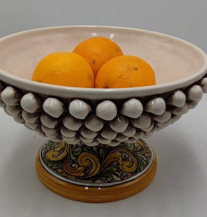 Handcrafted Italian Ceramica di Caltagirone Centerpiece Bowl