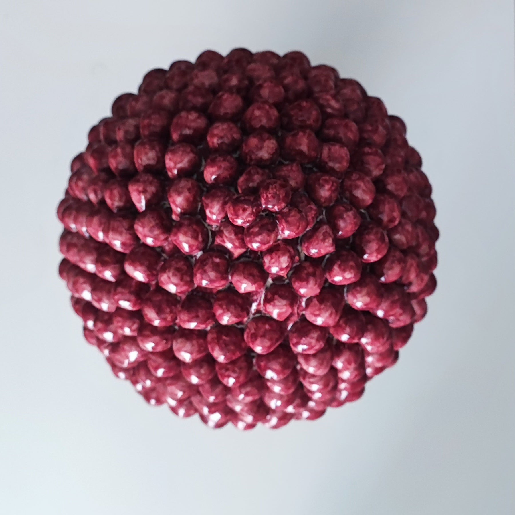 Hand-painted ceramic pine cone