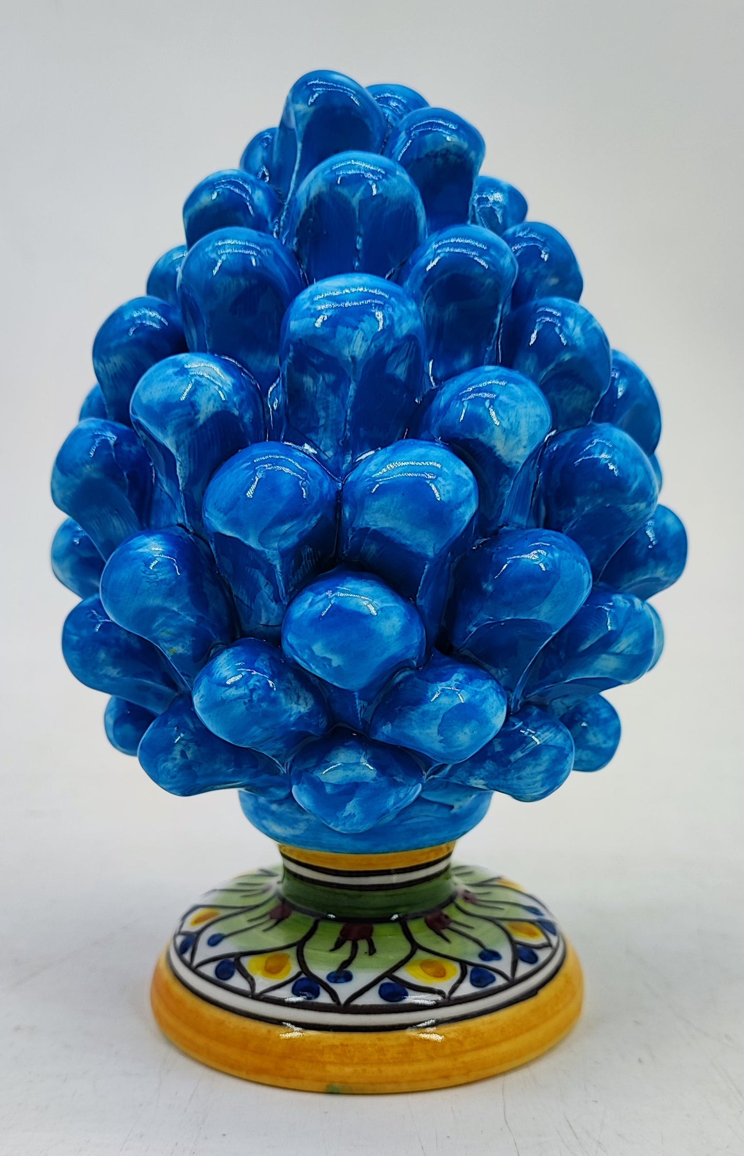Handmade Sicilian Ceramic Pine Cone – Italian Pigna Good Luck Home Decor