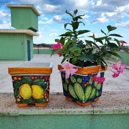 Sicilian ceramic vase Holder