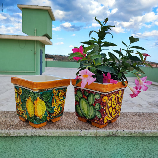 Sicilian ceramic vase Holder