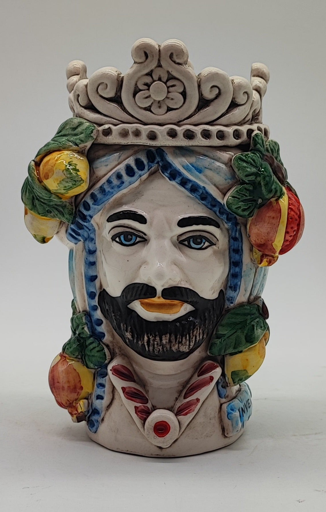 Ceramica di Caltagirone "Sicilian (Normanne Model) Moorish Heads"