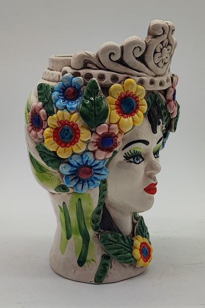 Ceramica di Caltagirone "Sicilian (Normanne Model) Moorish Heads"