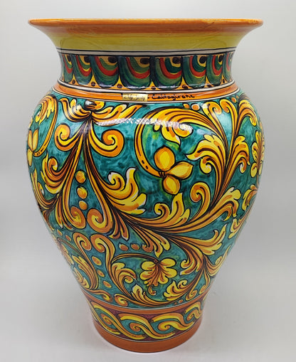 Sicilian Umbrella Stand from Ceramica di Caltagirone