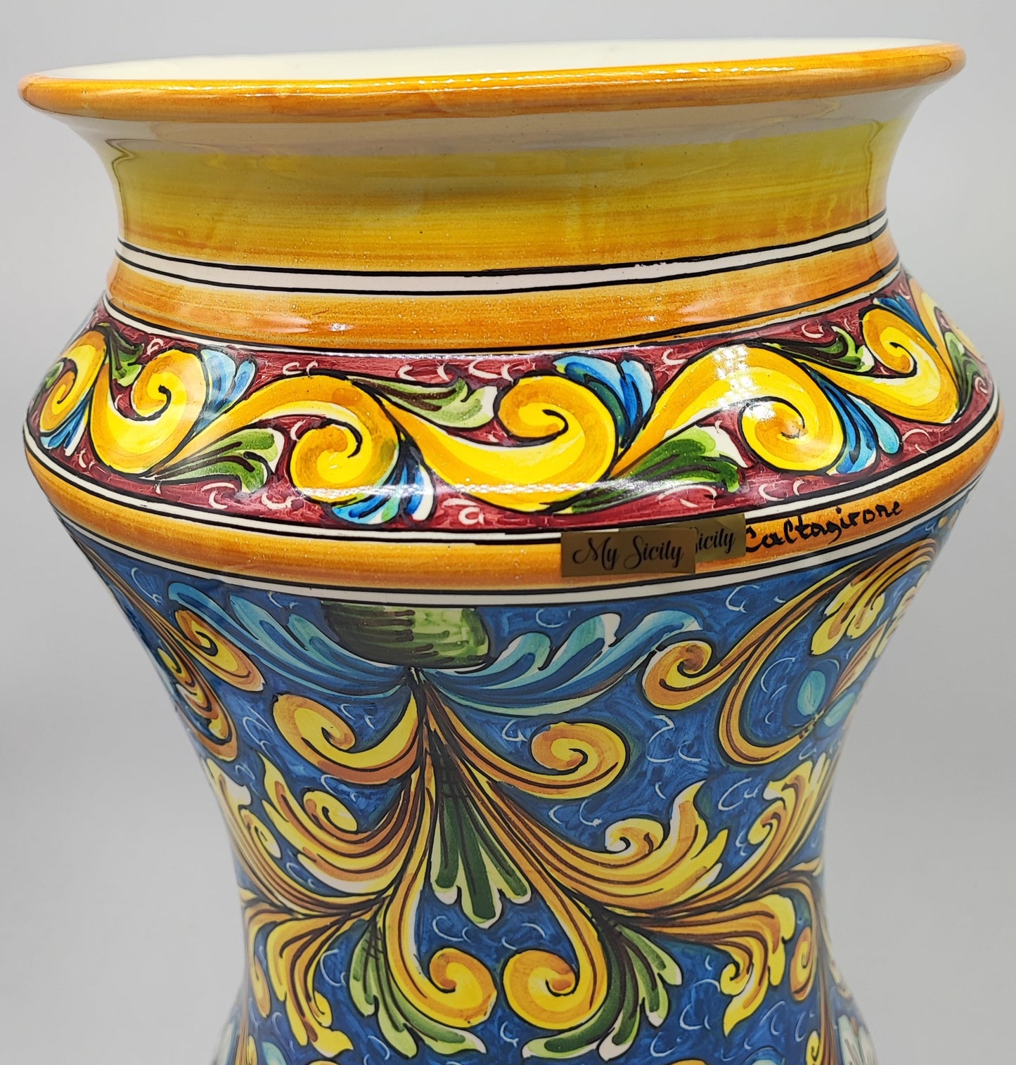 Portaombrelli siciliano della Ceramica di Caltagirone