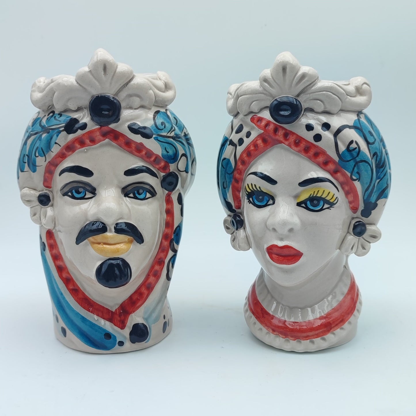 Handmade Ceramica di Caltagirone  Moorish Heads