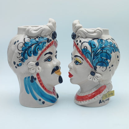 Handmade Ceramica di Caltagirone  Moorish Heads