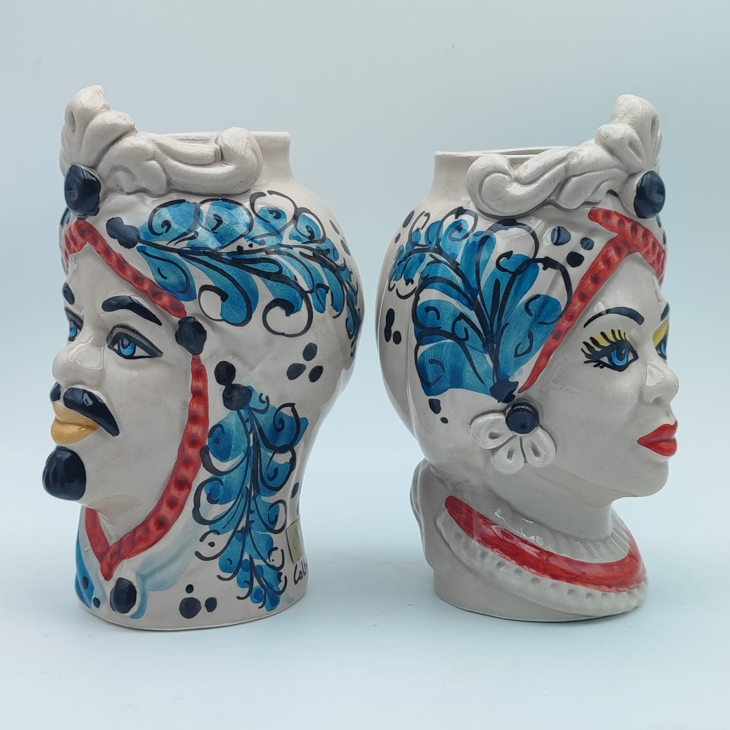 Handmade Ceramica di Caltagirone  Moorish Heads