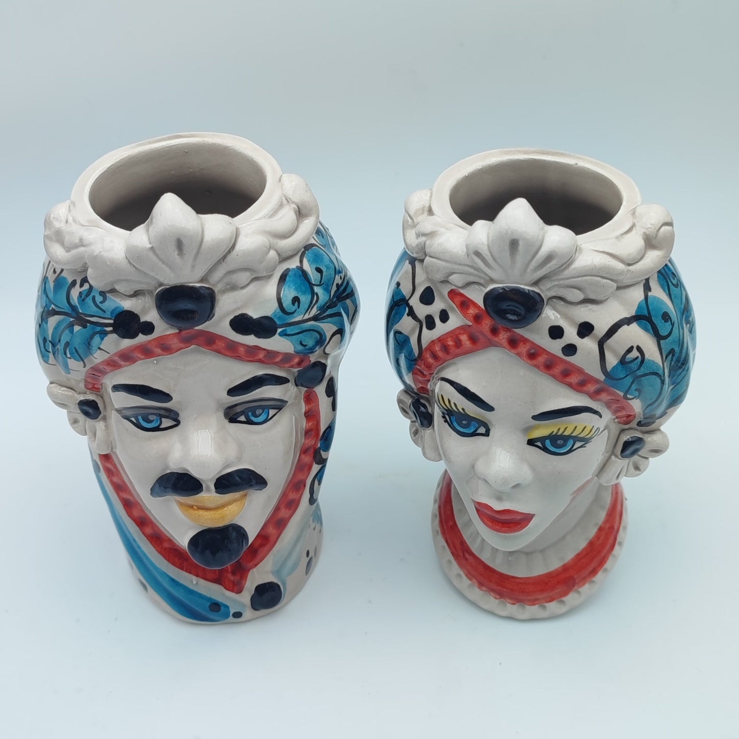 Handmade Ceramica di Caltagirone  Moorish Heads