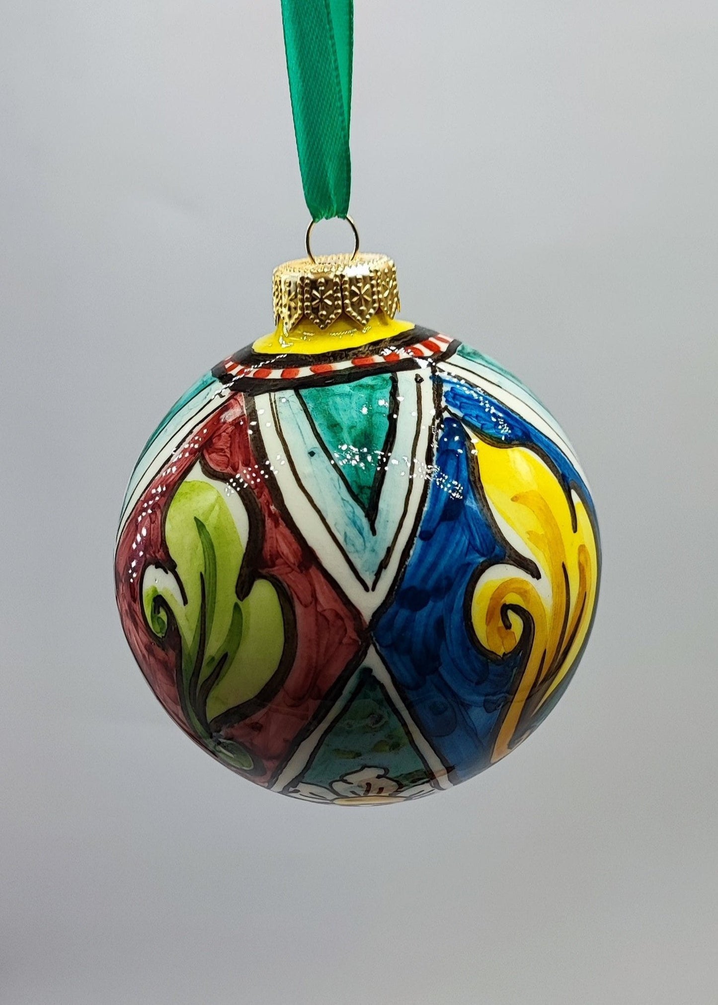 Ceramica di Caltagirone Xmas Tree Fruit Balls – Eleganza siciliana artigianale