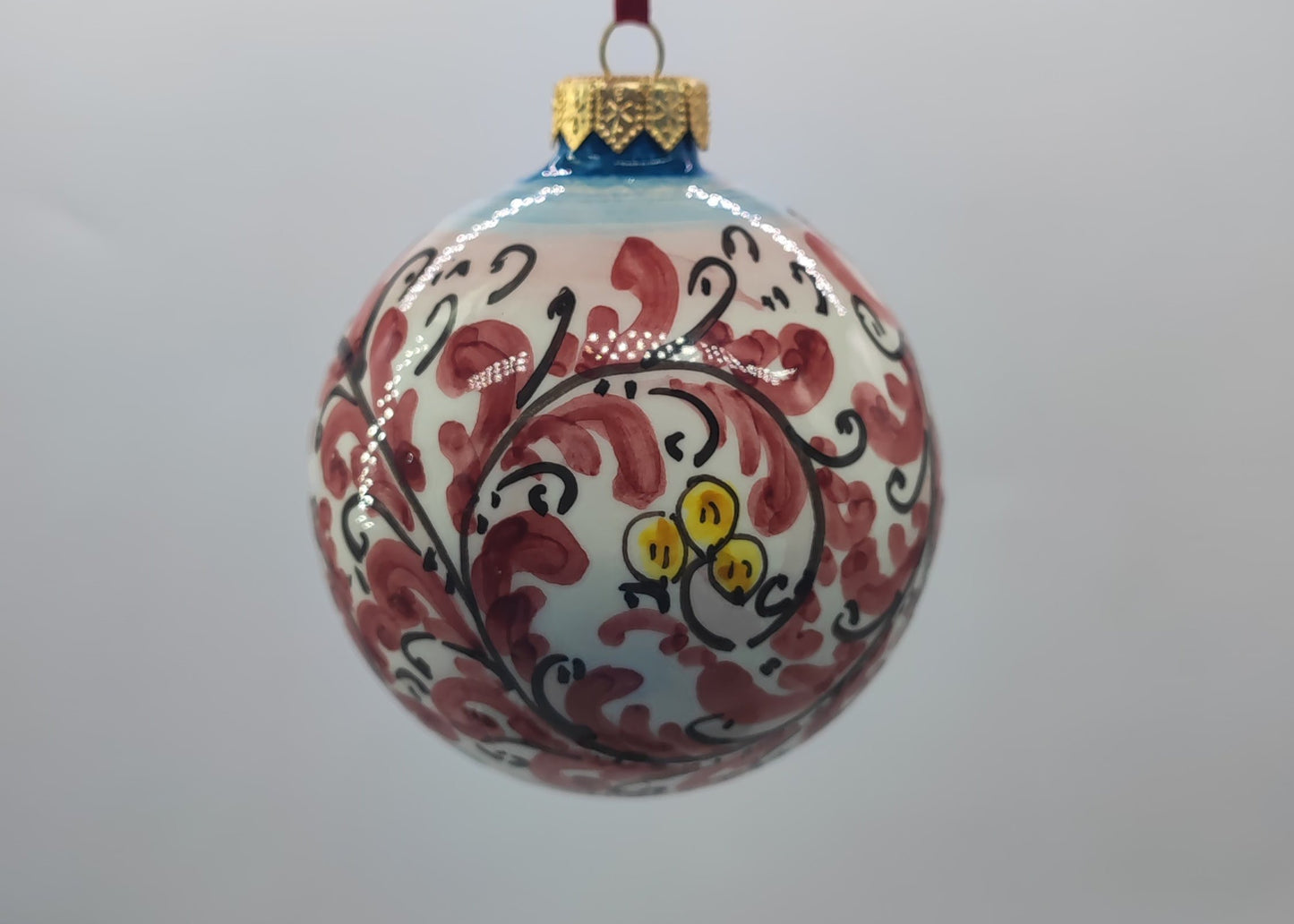 Ceramica di Caltagirone Xmas Tree Fruit Balls – Eleganza siciliana artigianale