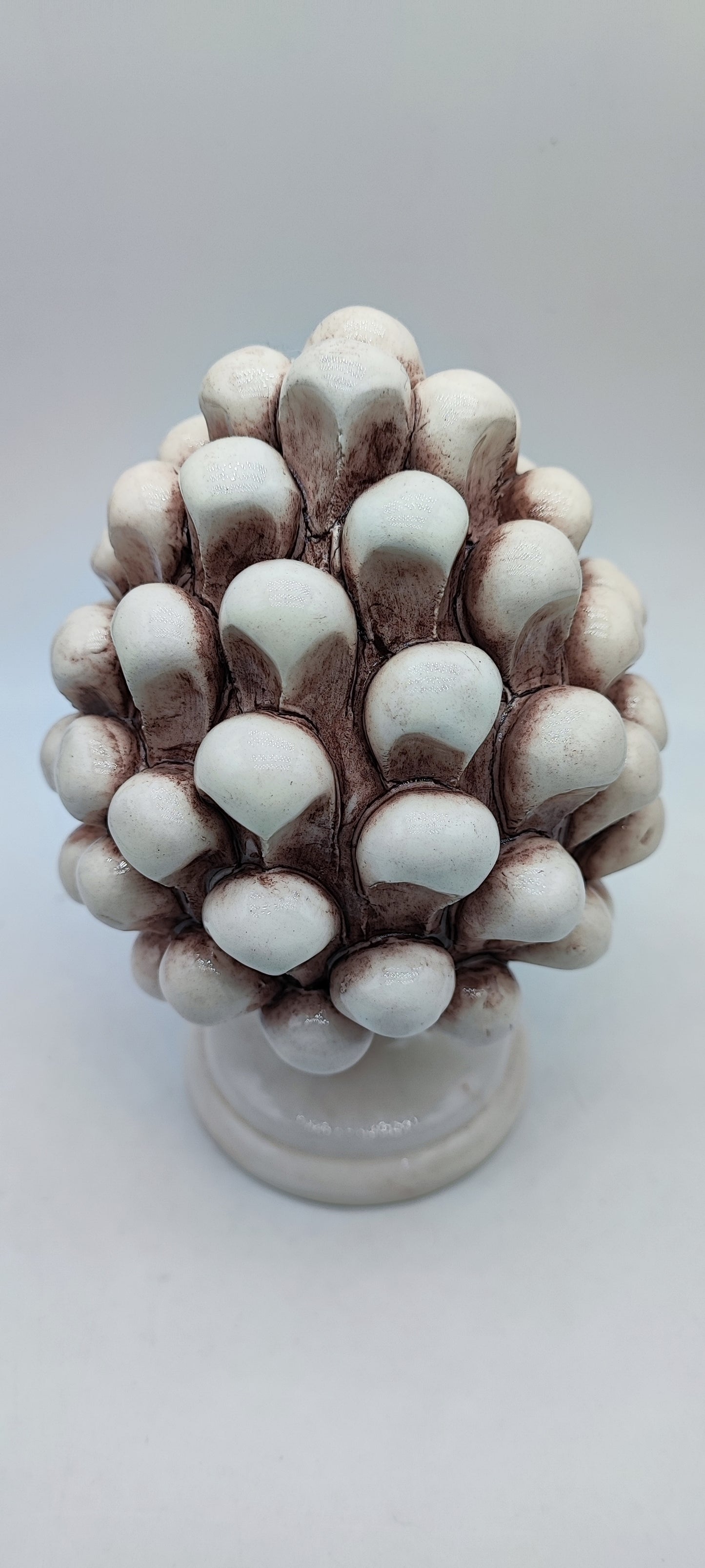 Handcrafted Ceramic Pine Cone - Timeless Art Piece for Rustic Home Decor Enthusiasts and Mediterranean Art Collectors