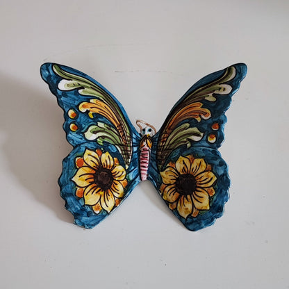 Handcrafted 15cm Caltagirone Butterfly Ceramic Favor