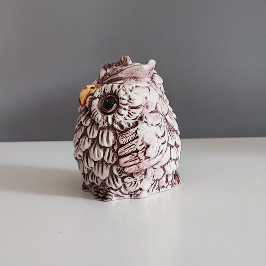 Handcrafted 12cm Caltagirone Owl Ceramic Favor