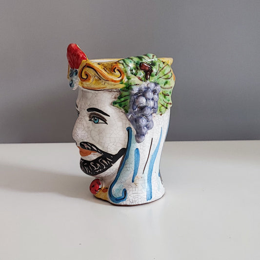 14 cm Moro Head with Crackled and Aged Effect