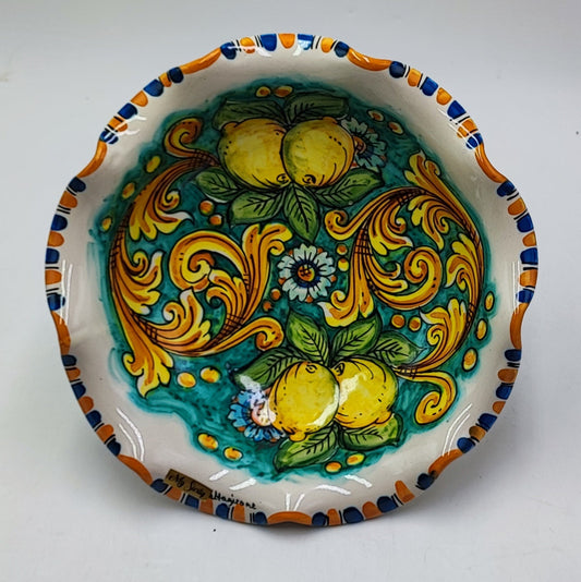 Centrotavola Smerlato, ceramica Caltagirone