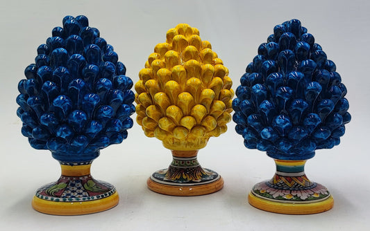 Handcrafted Ceramic Pine Cone - A Stunning Art Piece for Home Decor Enthusiasts and Italian Pottery Collectors