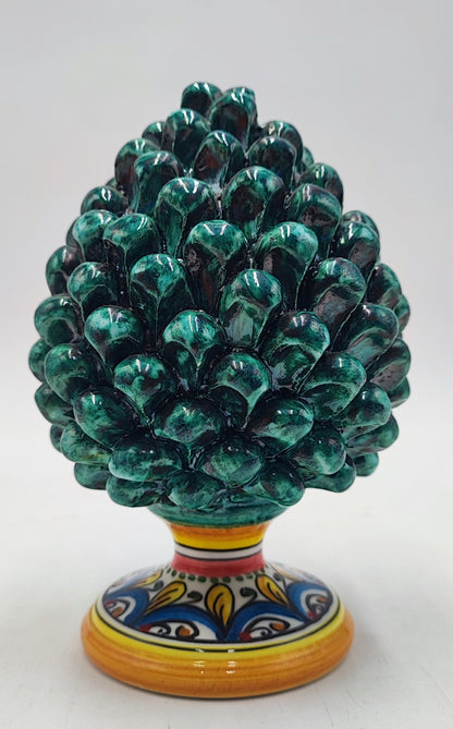 Handcrafted Ceramic Pine Cone - A Stunning Art Piece for Home Decor Enthusiasts and Italian Pottery Collectors