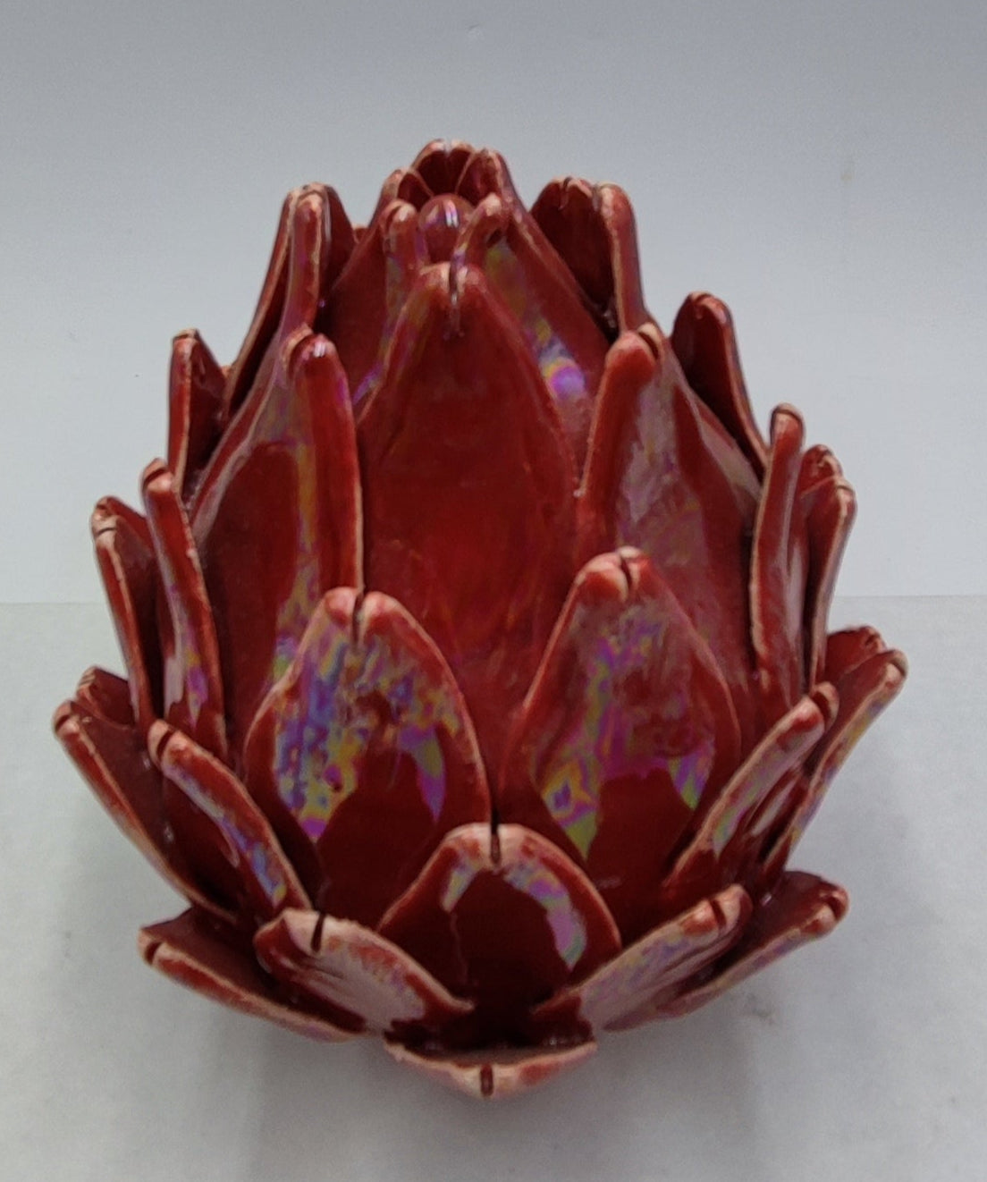 Handcrafted Caltagirone Ceramic Artichoke – 15/16 cm  (5.9"–6.3") of Sicilian Elegance