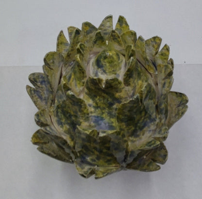 Handcrafted Caltagirone Ceramic Artichoke – 15/16 cm  (5.9"–6.3") of Sicilian Elegance