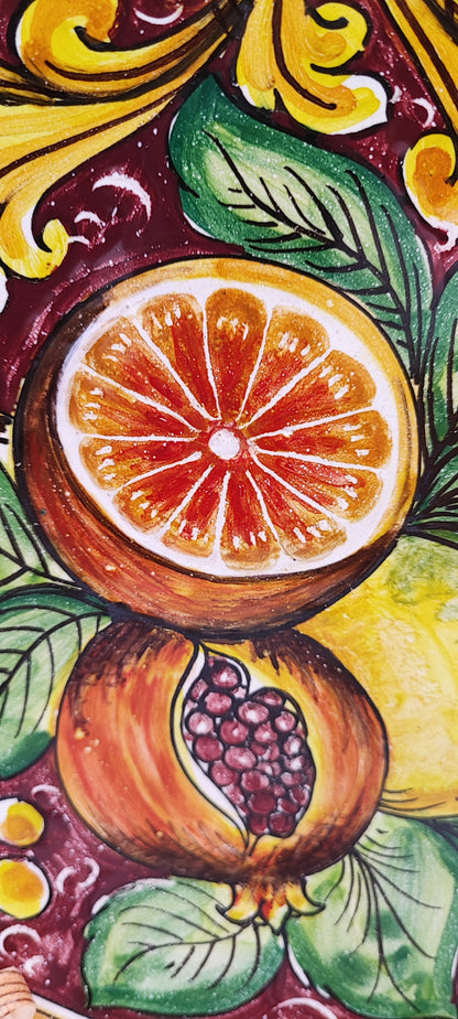 Elegant Caltagirone Ceramic Plates - Sicilian Art for a Unique Table Setting
