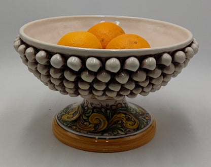 Handcrafted Italian Ceramica di Caltagirone Centerpiece Bowl