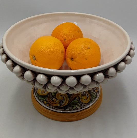 Handcrafted Italian Ceramica di Caltagirone Centerpiece Bowl