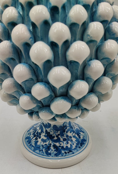 Handcrafted Caltagirone Ceramic Pine Cone: Sicilian Good Luck Symbol