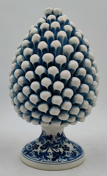 Handcrafted Caltagirone Ceramic Pine Cone: Sicilian Good Luck Symbol
