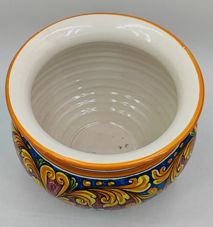 Caltagirone Bordeaux Ceramic vase holder 30cm