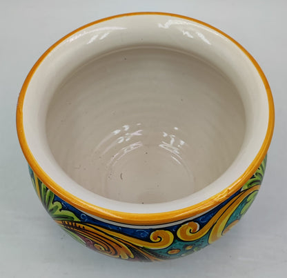 Caltagirone Acqua Green Ceramic vase holder 27cm