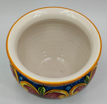 Caltagirone Acqua Green Ceramic vase holder 27cm