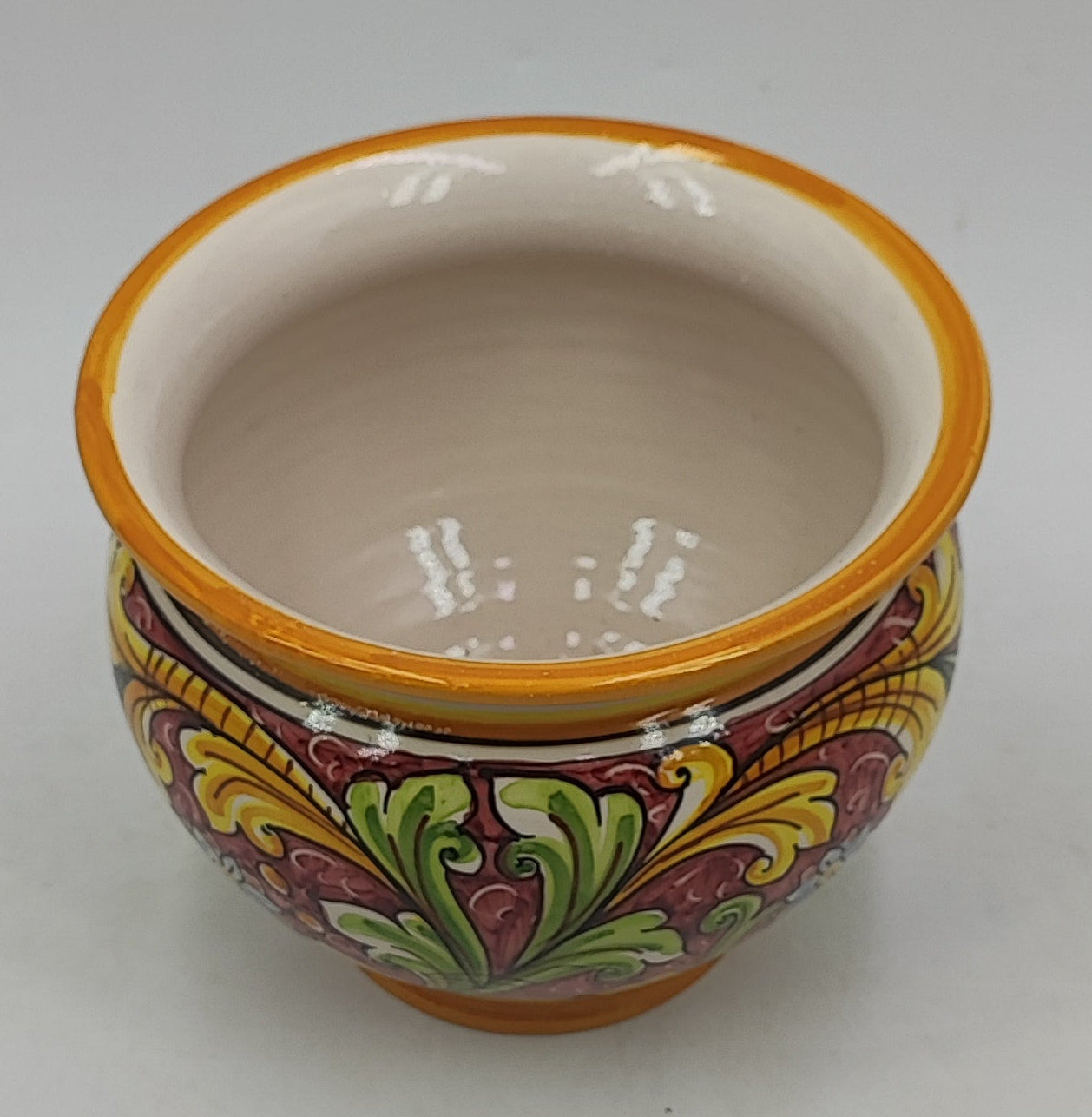 Handcrafted Caltagirone Ceramic Vase Holder- Hand-painted Beauty