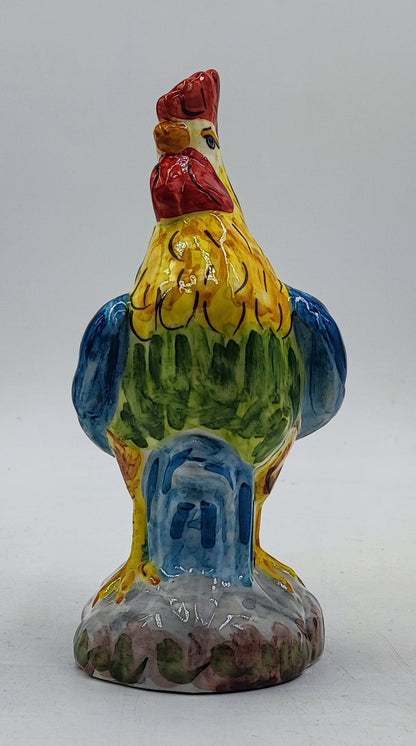 Sicilian Caltagirone Ceramic Rooster – 24 cm (9.4 inches)