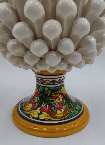 Handcrafted Sicilian Ceramic Pine Cone: Rustic Home Decor 30/31 CM