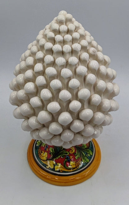 Handcrafted Sicilian Ceramic Pine Cone: Rustic Home Decor 30/31 CM