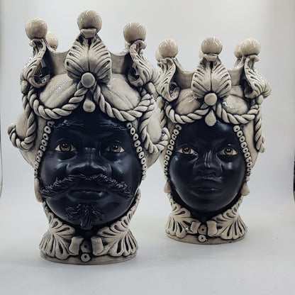 Regal Sicilian Moorish Heads – 42/43 cm