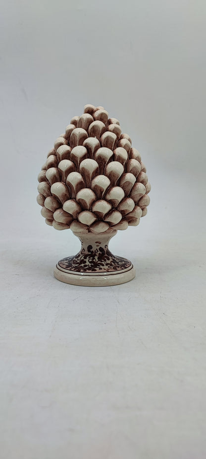 Handmade Sicilian Ceramic Pine Cone – Rustic Italian Home Decor