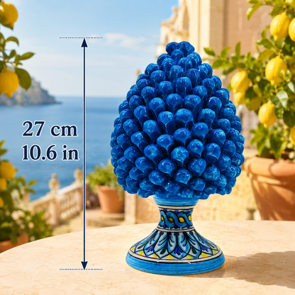 Large Handmade Sicilian Ceramic Pine Cone – Italian Pigna Home Decor
