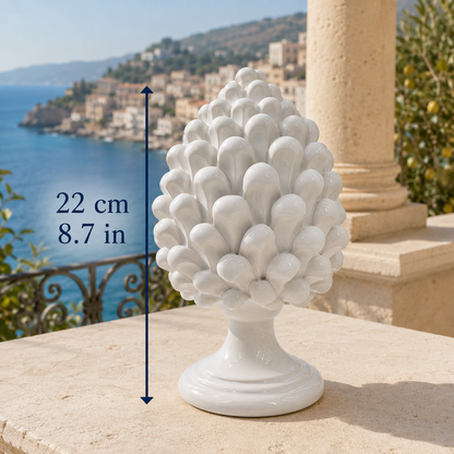 Handmade Sicilian Ceramic Pine Cone – Italian Pigna Good Luck Home Decor