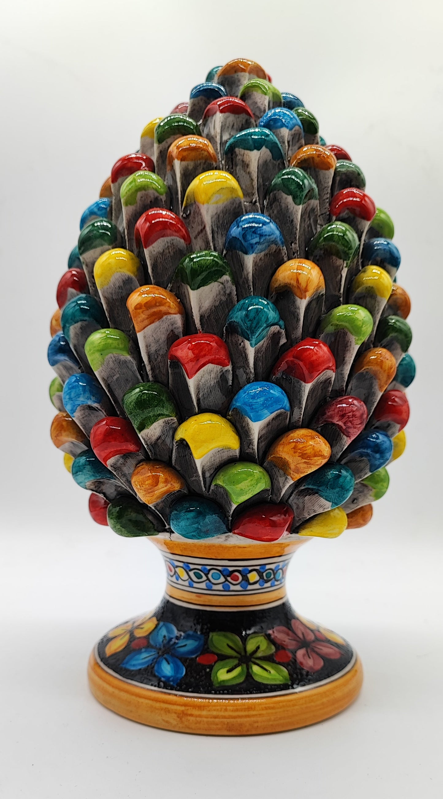 PRICE INCLUDES ONE CERAMIC PINE CONE. PLEASE SELECT MULTICOLOR OR BURGUNDY RED.