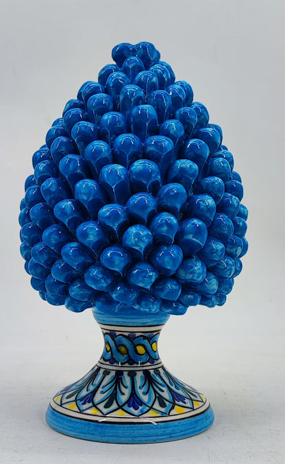 Large Handmade Sicilian Ceramic Pine Cone – Italian Pigna Home Decor